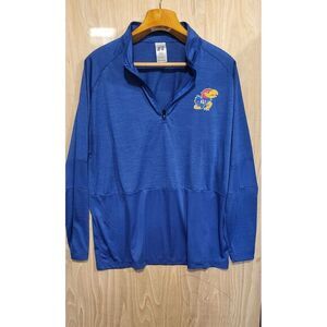Russell Kansas University Half Zipped‎ Athletic Sweater Size XL